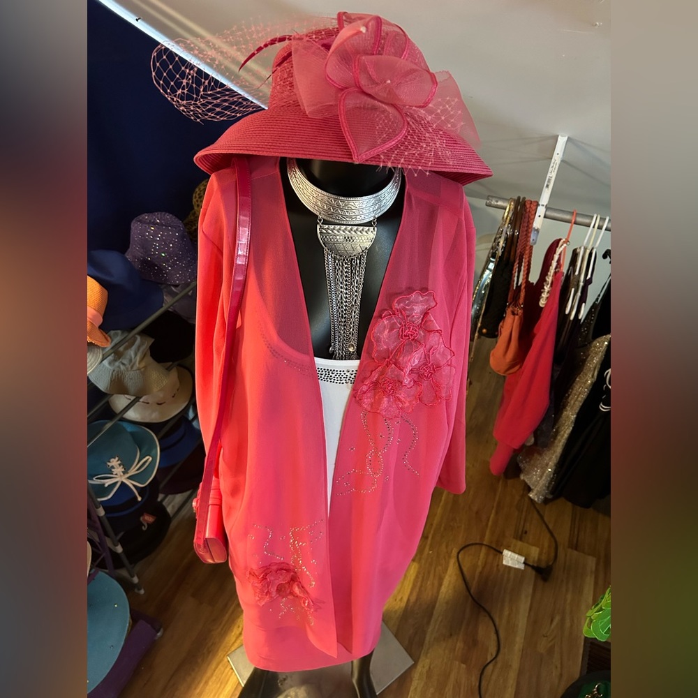 2 pc Hot Pink Sunday Suit